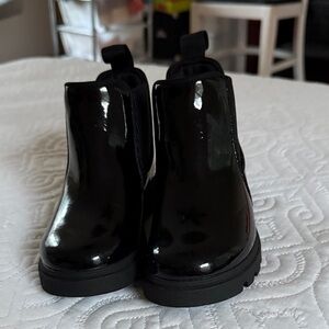 Native Kensington Shiny Black Kids Boots